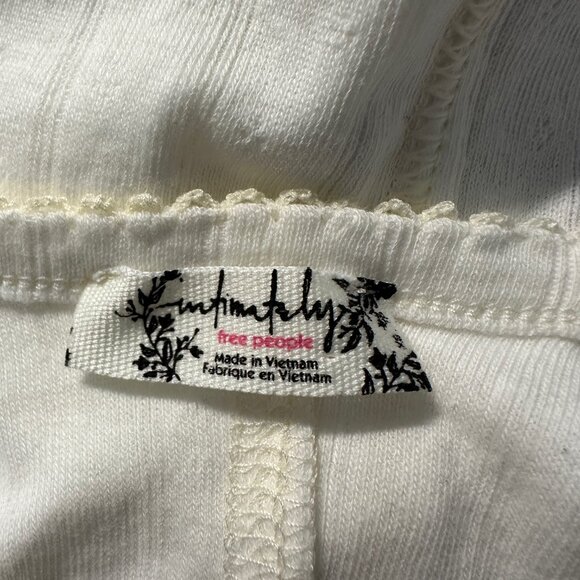 NWOT Free People Intimately End Game Pointelle Tank in Sugar Swizzle - Size XS - Picture 5 of 9